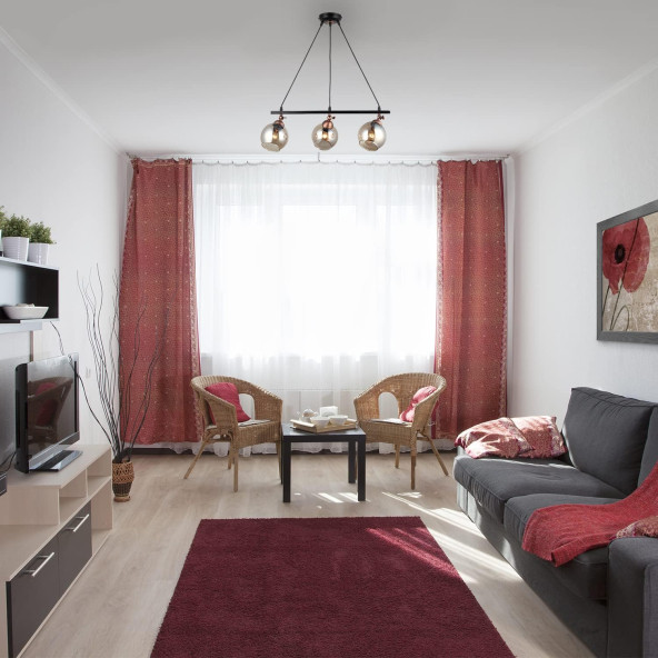 Lucea Serta Sıralı Siyah-Bakır Avize Üçlü - Şeffaf - 2