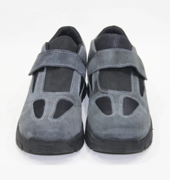 ATS Erkek Gri Süet Deri Hafif (ÇELİK BURUNSUZ) İş Ayakkabısı - Resim 2