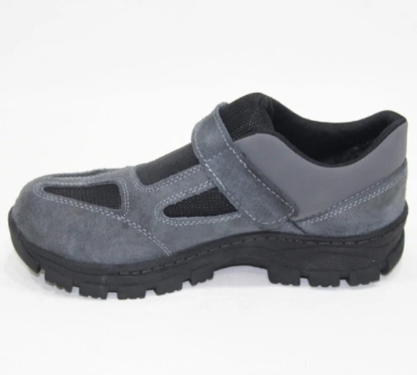 ATS Erkek Gri Süet Deri Hafif (ÇELİK BURUNSUZ) İş Ayakkabısı - 8
