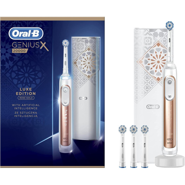 Oral-B Genius X 20000N Yapay Zeka Destekli Rose Gold Şarj Edebilir Diş Fırçası