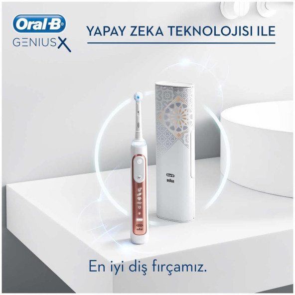 Oral-B Genius X 20000N Yapay Zeka Destekli Rose Gold Şarj Edebilir Diş Fırçası - 5