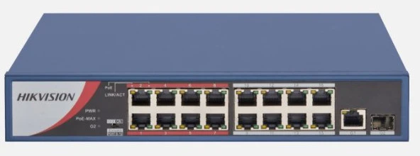 HIKVISION  DS-3E0318P-E/MB 16 PORT POE YÖNETILEMEZ