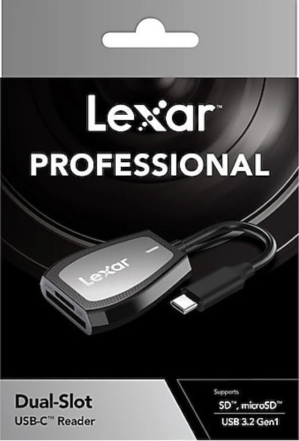 LEXAR LRW470U-RNHNG CARD READER PROFESSIONAL USB-C DUAL-SLOT READER SUPPORT SD AND MICROSD UHS-II CARDS
