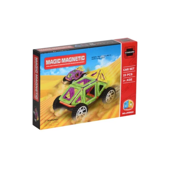 JH8880 Manyetik 23 Parça Araba Tekerli
