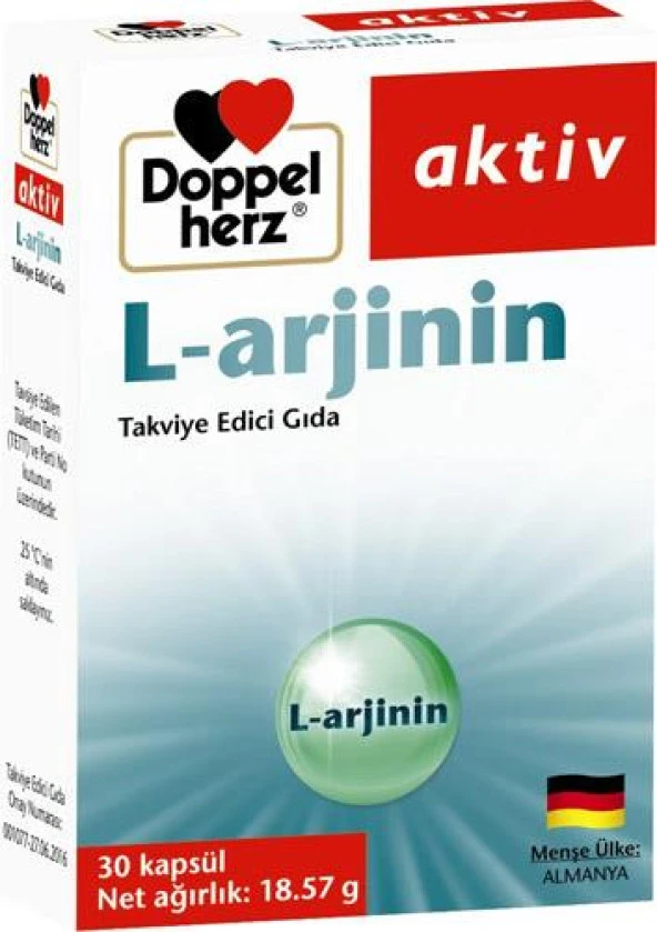 Doppel Herz Aktiv L Arjinin 30 Kapsül