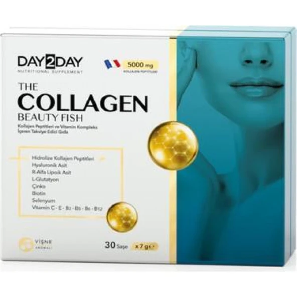 Day2Day The Collagen Beauty Fish Kollajen 30 Saşe x 7 gr