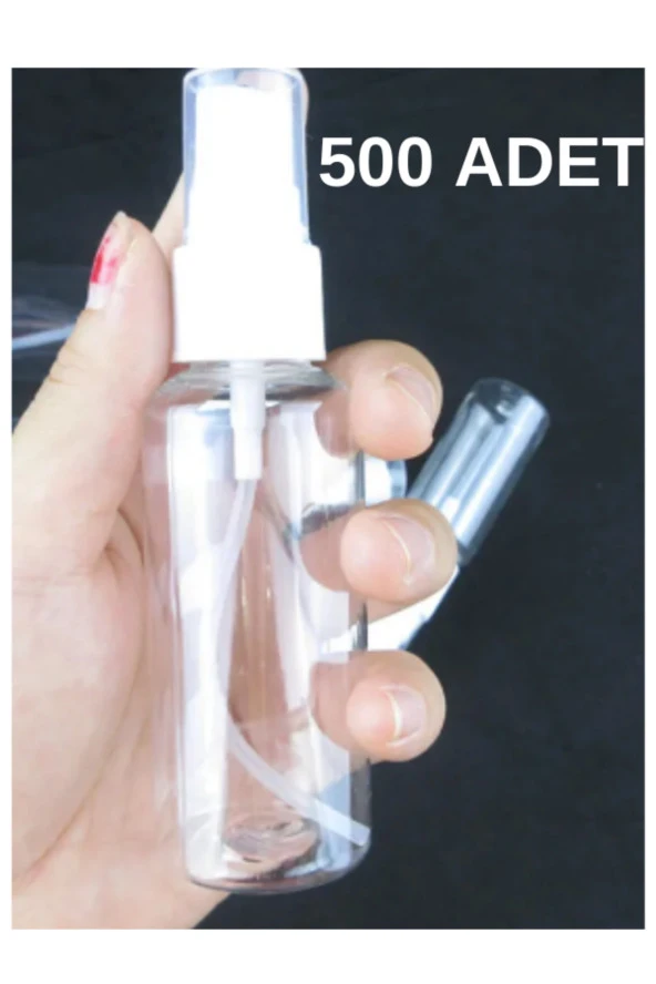 Sprey Başlıklı Boş şişe 50ml 500 Adet + 6 Hediye ürün görseli 1