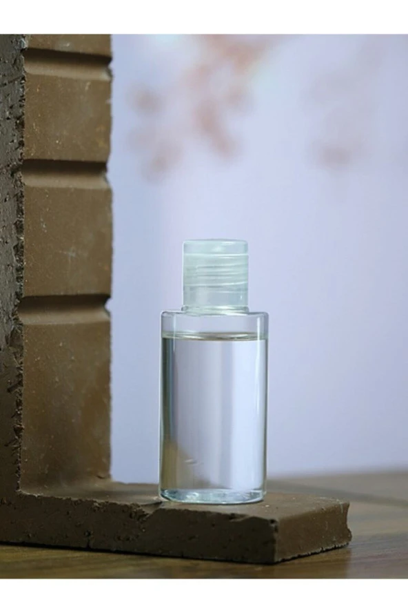 Boş Şeffaf Kapak Kolonya Sıvı Dezenfektan Likit Şişesi 30 Adet 30 ml - 30 ml