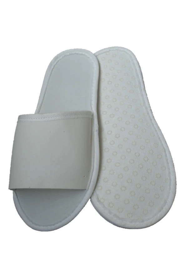 Tek Kullanımlık Spa Terlik Biye Dikişli 2,5 Mm Eva Taban 50 Çift - Resim 2