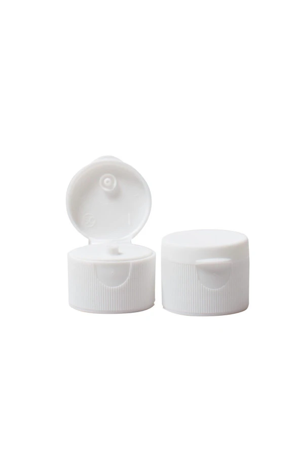 250 ml 100 adet Flip Top açma kapak boş şişe beyaz - Resim 2