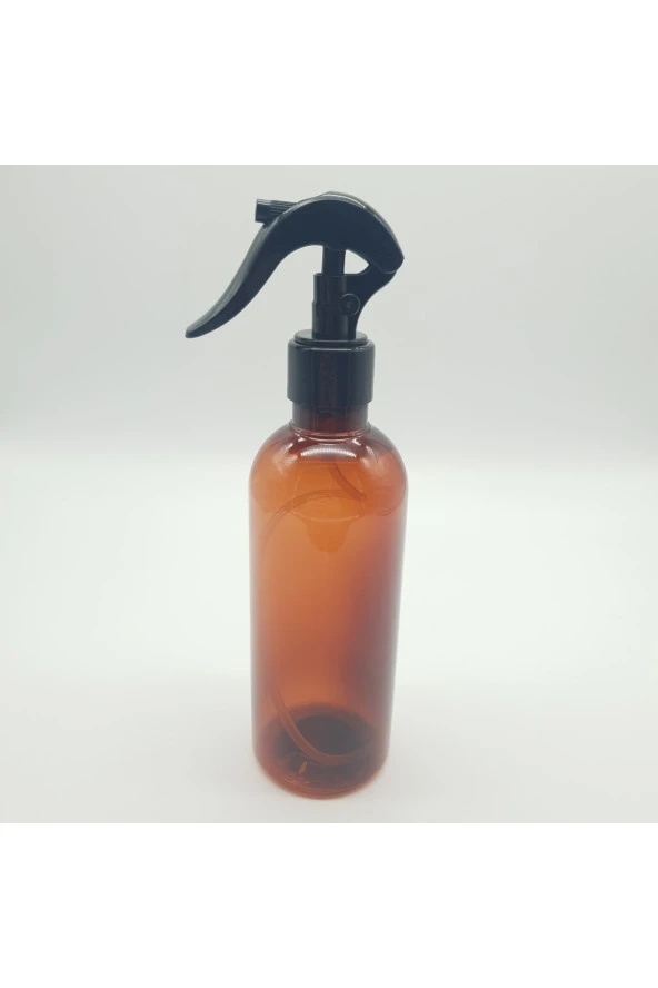 10 Adet 400 Cc Amber Pet Şişe Mermi Model Triger Sprey Kapak