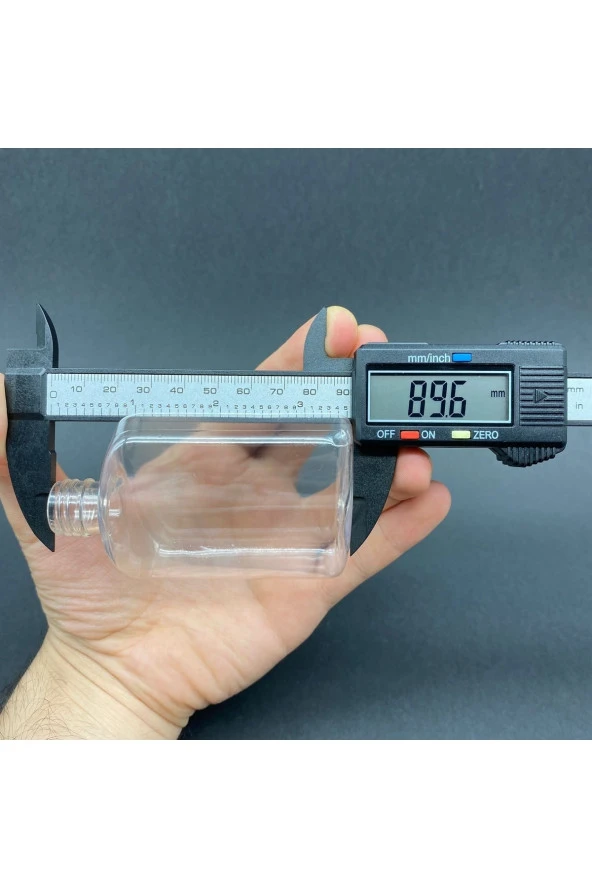 100 Cc Yassı Plastik Şişe - Siyah Spreyli - 100 Ml Spreyli Pet Şişe (20 Adet) - Resim 2