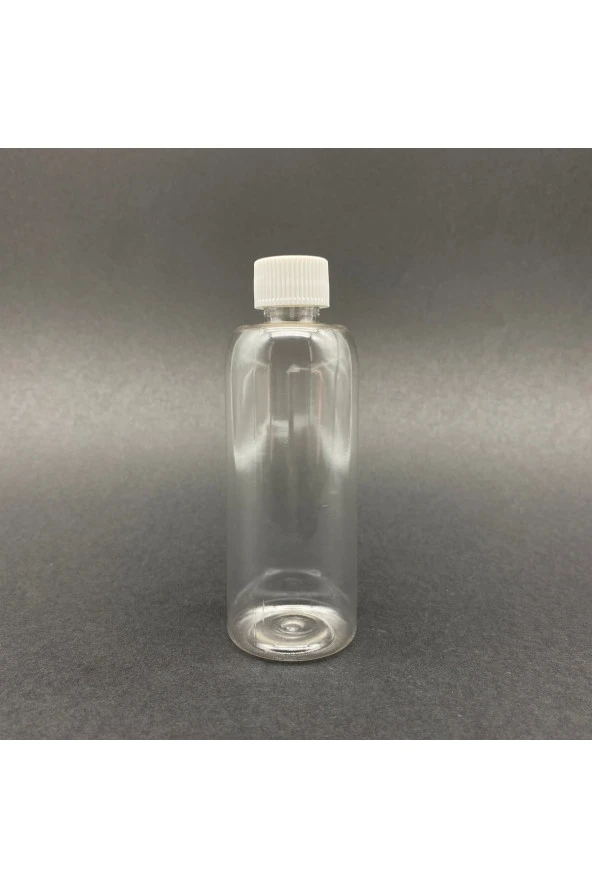 100 Cc Plastik Şişe - Beyaz Kapaklı - 100 Ml Kapaklı Pet Şişe 50 Adet