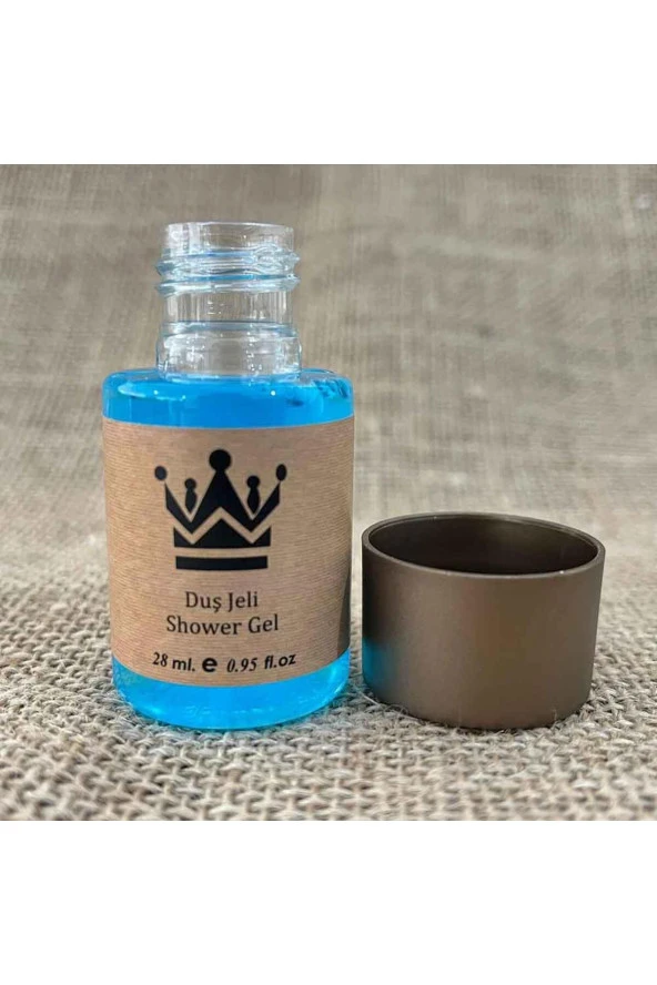 100 Adet Standart Otel Duş Jeli Geniş Kapak Kraft 30 ml Silindir Şişe Tek Kullanımlık Kullan At - Resim 2