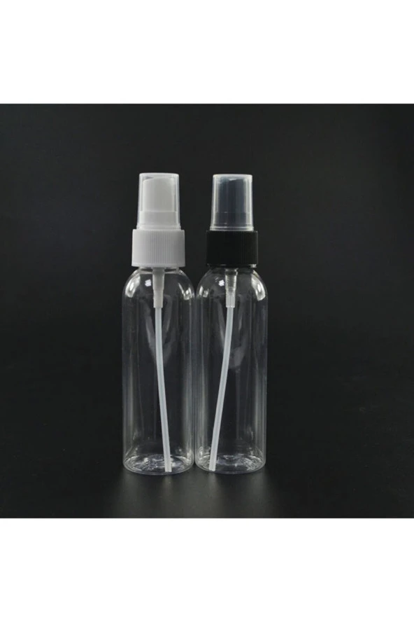 20 Adet 50 ml Sprey Kapaklı Dezenfektan ve Kolonya Boş Şişesi - 5