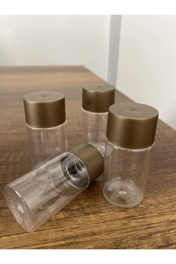 100 Adet Kapaklı Boş Şişe 50 ml Dekoratif Şişe Şampuan Şişesi - 2