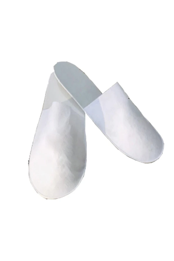 Unisex Beyaz Tek Kullanımlık Terlik 100 Çift ürün görseli 1