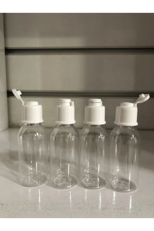 30 Cc Plastik Beyaz Fliptop Kapaklı Şişe ürün görseli 1