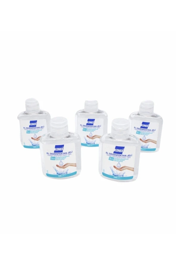5 Adet Konıx 100 ml Dezenfektan Jel - Biyosidal Belgeli - Resim 2