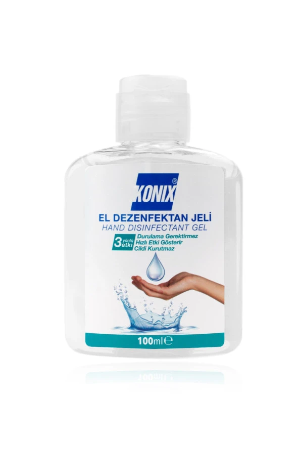 5 Adet Konıx 100 ml Dezenfektan Jel - Biyosidal Belgeli - Resim 4
