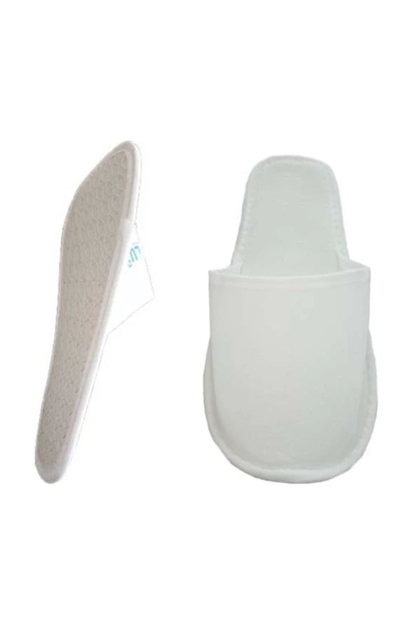 Elyaf Alt Süngerli Tek Kullanımlık Otel Terliği 100 Çift - Resim 5