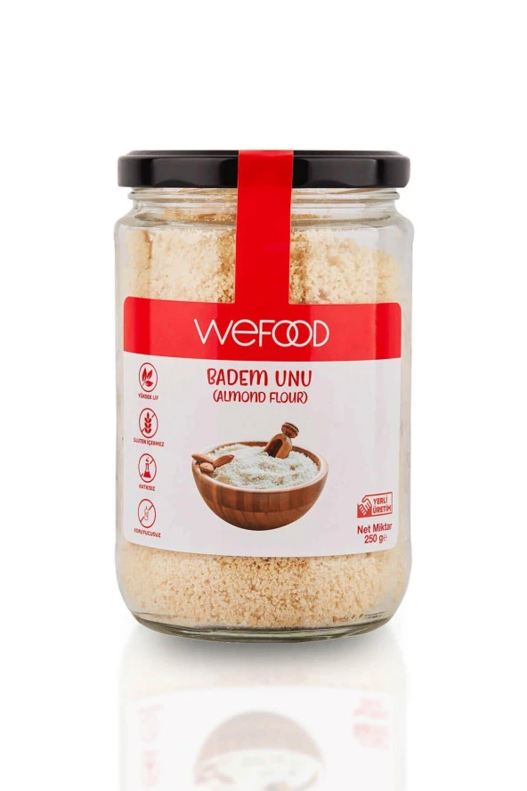 Wefood Badem Unu Glütensiz Vegan Katkısız 250 gr