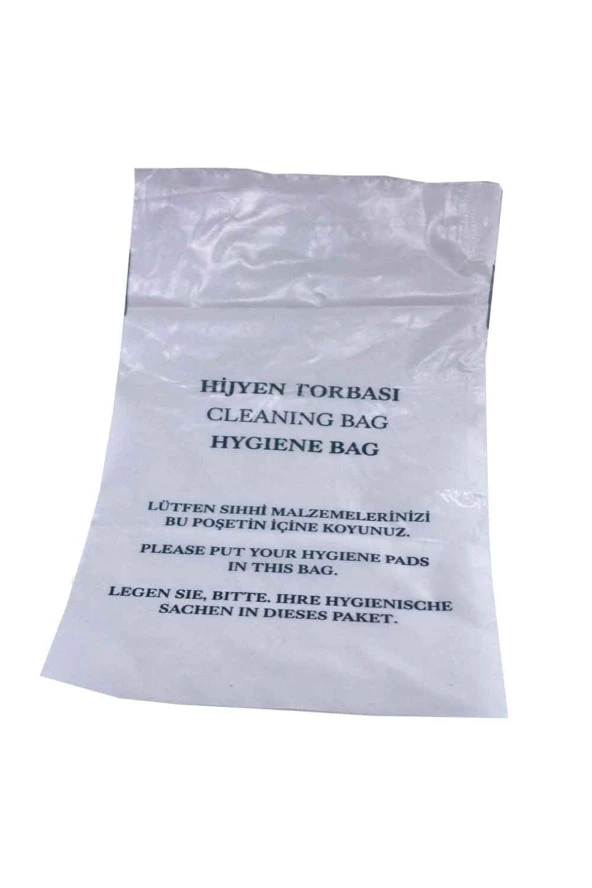 1000 Adet Otel Buklet Tipi Banyo Tuvalet Hijyen Atık Poşeti 15 X 25 Cm Küçük Boy