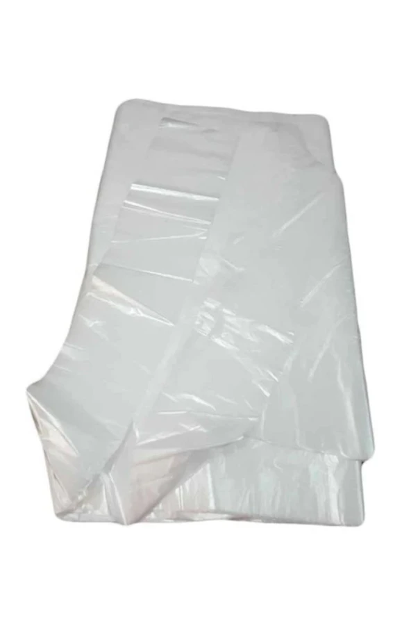 50 Adet Tek Kullanımlık Naylon Önlük Penuar Çalışma Boya Mutfak Kuaför Önlüğü Apron Kullan At - Resim 2