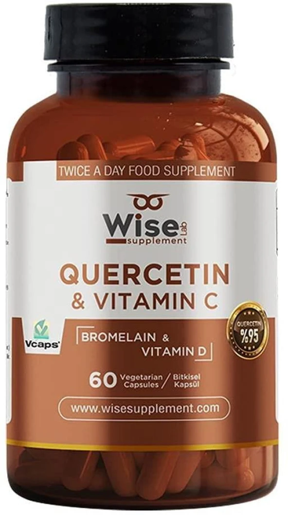 WiseLab Quercetin 500mg 60 Bitkisel Kapsül