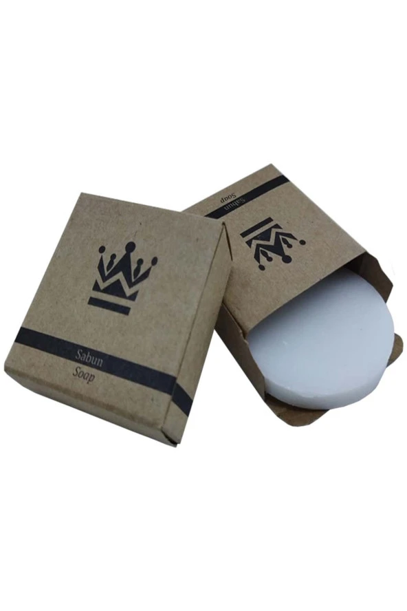 1000 Adet Otel Sabunu Buklet Kraft Kutulu 15 Gr Beyaz Yuvarlak ürün görseli 1