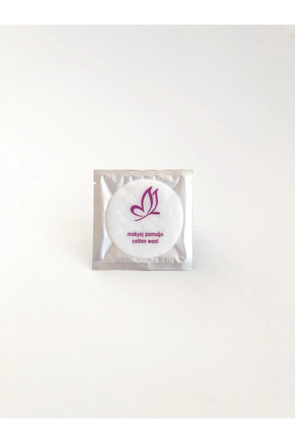 Silver Otel Buklet Makyaj Pamuğu 500 Adet ürün görseli 1