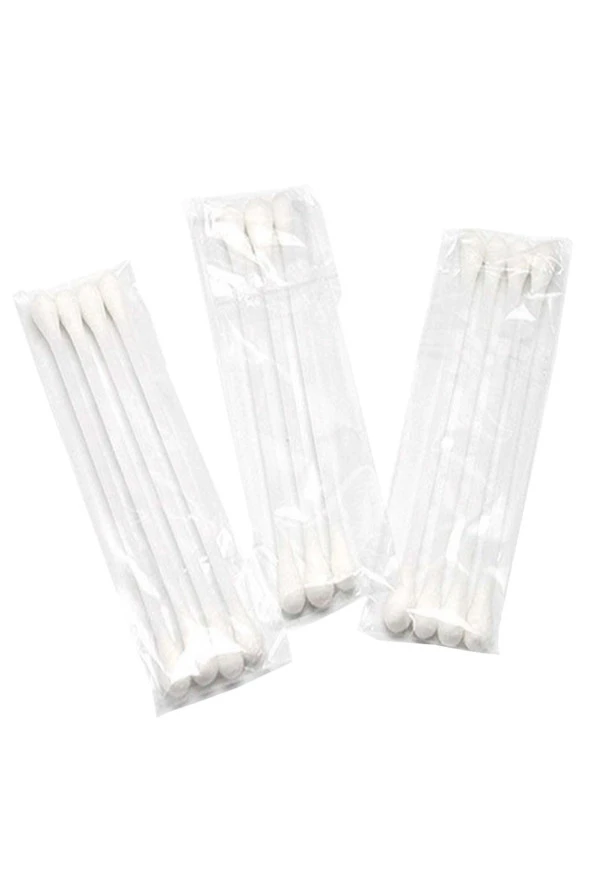 3000 Adet Kulak Temizleme Pamuğu Otel Buklet Için Kulak Temizleme Çubuğu Poşetli 3 Lü Paket ürün görseli 1