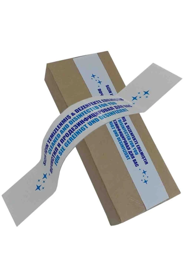 500 Adet Otel Pansiyon Banyo Buklet Tipi Hijyen Dezenfekte Oda Bandı Sizin Için Temizlenmiştir ürün görseli 1