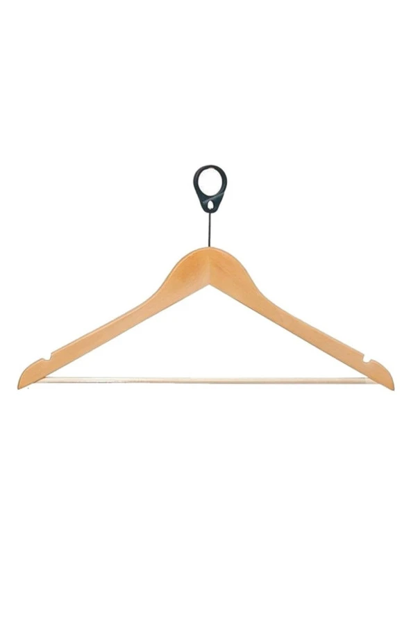 100 Adet Ahşap Askı Otel Tipi, Otel Askısı, Elbise Askısı, Askı