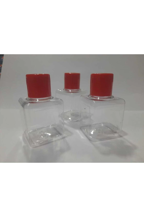 Kırmızı Kapaklı Mini Şampuan Şişesi .otel Tipi .kuaför Şişesi. Duş Jeli .35 Cc. Seyahat Boy .50 Adet - Resim 2