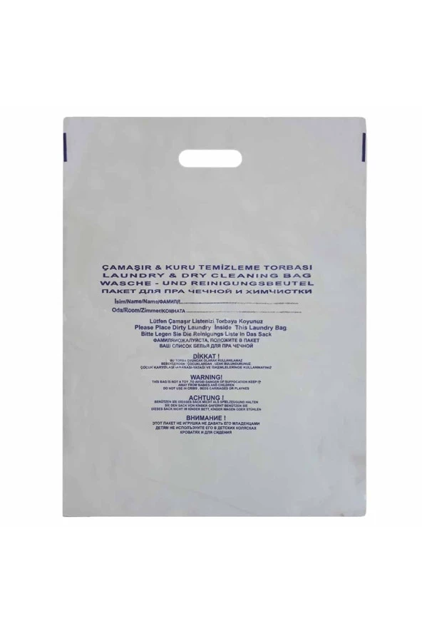 1000 Adet Otel Buklet Tipi Anti Bakteriyel Hijyenik Kirli Çamaşır Poşeti Torbası Laundry Bag ürün görseli 1