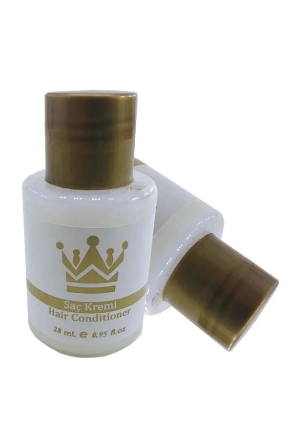 100 Adet Saç Kremi Etiketli Standart Otel Tipi Mini 30 Ml Silindir Şişe Tek Kullanımlık Kullan At ürün görseli 1