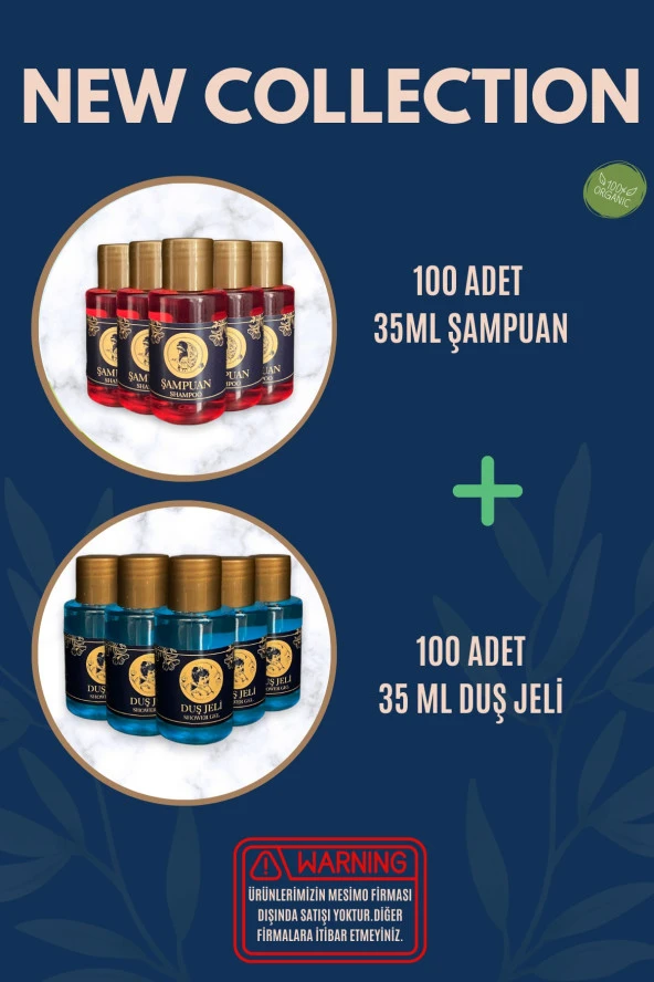 Otel Şampuanı + Duş Jeli 100'lü Set Etiketli