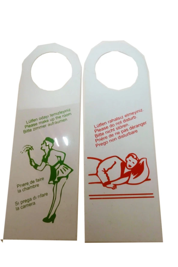 Kapı Kolu Talimatı / Dnd Kart " 50 Adet " - 2