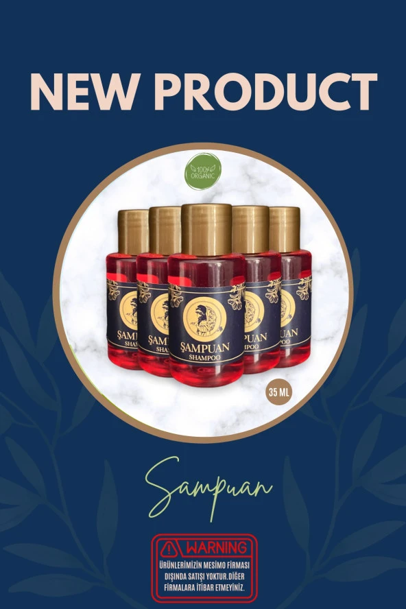 Otel Tipi Şampuan Etiketli 35 ml 300 Adet ürün görseli 1