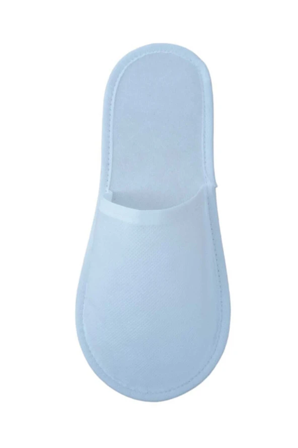 Unisex Beyaz 100 Çift Tek Kullanımlık Biyeli Tela Terlik - Resim 4