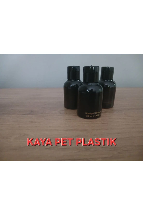 500 Adet Şampuan. Shampoo. Otel Şampuan. Seyahat Boy.tek Kullanımlık. Baskılı Şişe. Siyah Şişe ürün görseli 1