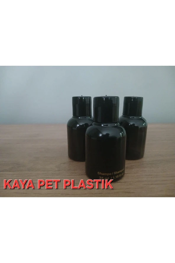 500 Adet Şampuan. Shampoo. Otel Şampuan. Seyahat Boy.tek Kullanımlık. Baskılı Şişe. Siyah Şişe - Resim 2