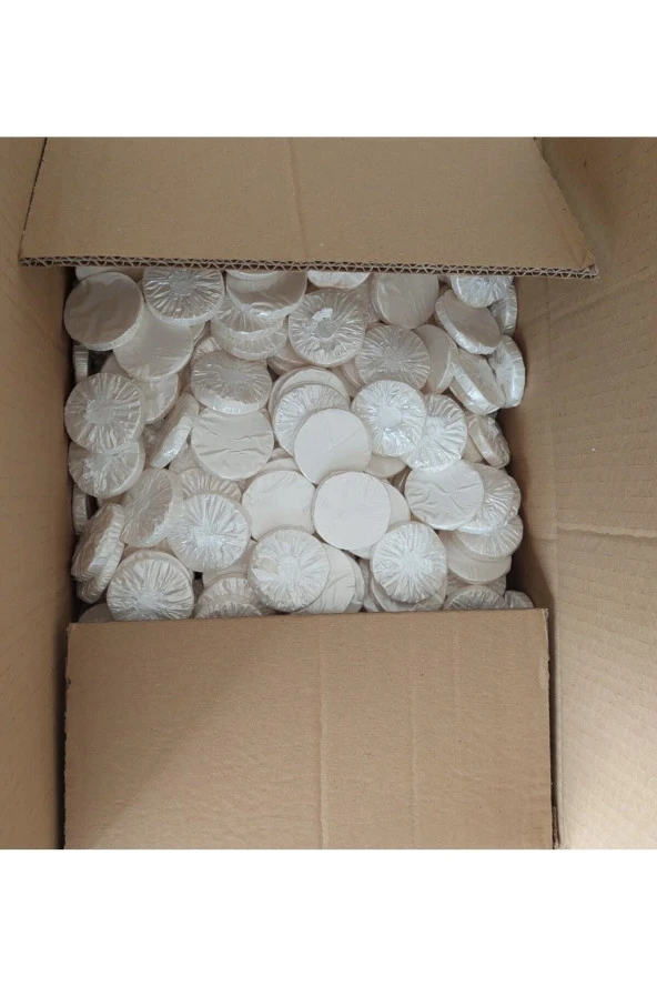 100 Adet Pileli Sargılı Mini Otel Sabunu 15 Gr Beyaz Sabun Etiketsizdir. - 2