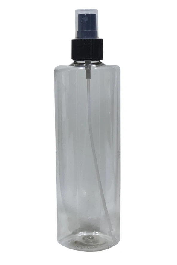 Sert Plastik 500 Ml Boş Sprey Kolonya Dezenfektan Şişesi + Sprey Valf 10 Adet
