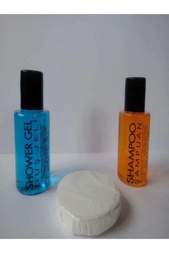 100 Otel Banyo Duş Şampuanı + Duş Jeli + Banyo Sabunu ürün görseli 1