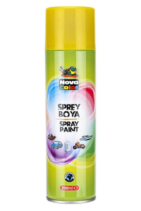 Nova Color Sprey Boya 200 Ml Sarı