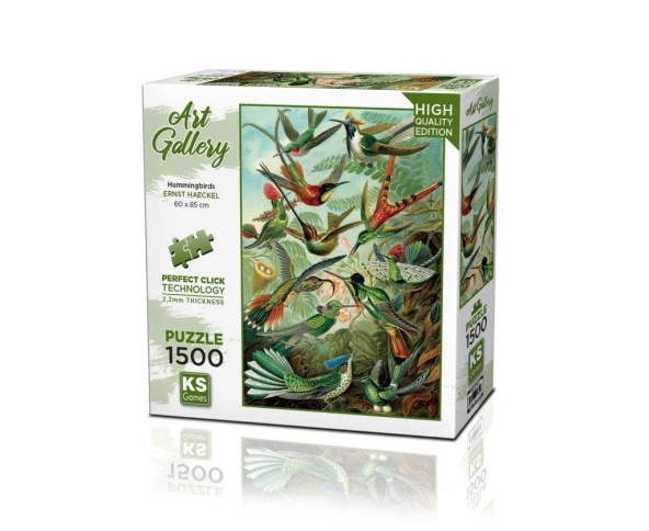 KS Puzzle 1500 Parça Art Gallery Hummingbirds Sinek Kuşları