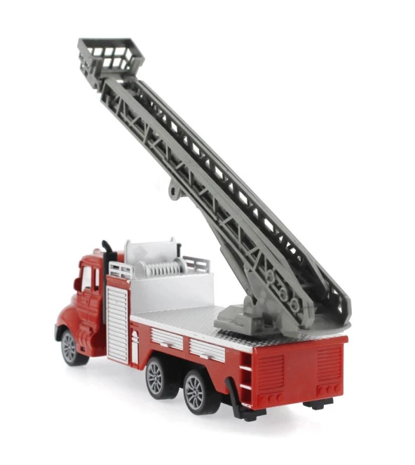 Çek Bırak Metal Mini Merdivenli İtfaiye Kamyonu - 3