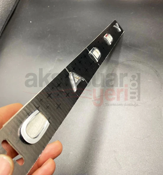 Caddy Bagaj Yazısı Yeni Tip Krom  A+ Kaliteli Ürün - 2